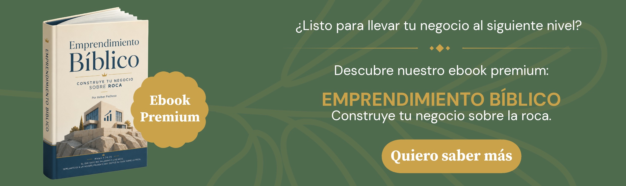 Banner Ebook premium Emprendimiento Biblico construye tu negocio sobre la roca